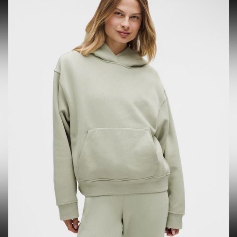 Lululemon Steady State Oversized Hoodie Large Fog Green